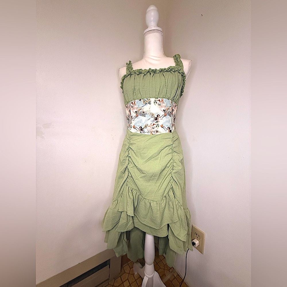 NEW Shein size Medium MOD Printed Corset Style Dress / Costume